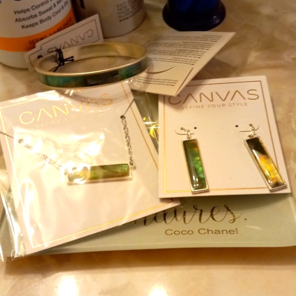 CANVAS Abolone silver set